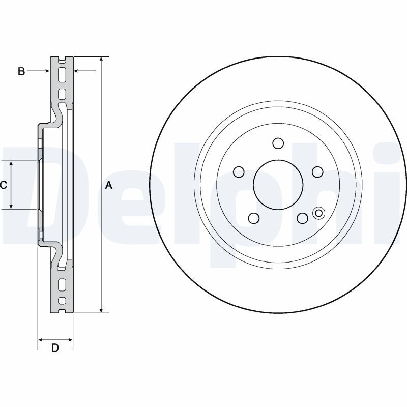 DELPHI BG9144C Brake Disc