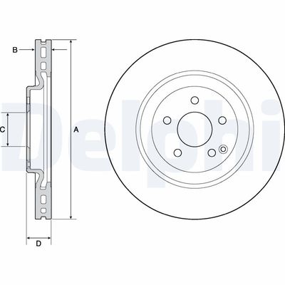 Brake Disc DELPHI BG9144C