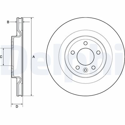 Brake Disc DELPHI BG9146C