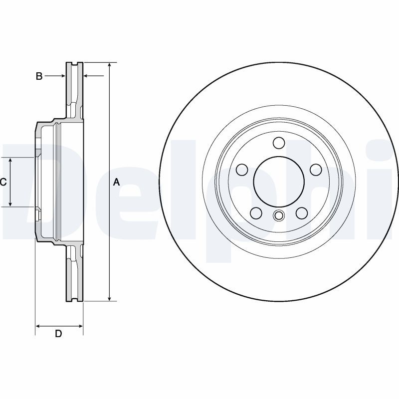 DELPHI BG9147C Brake Disc