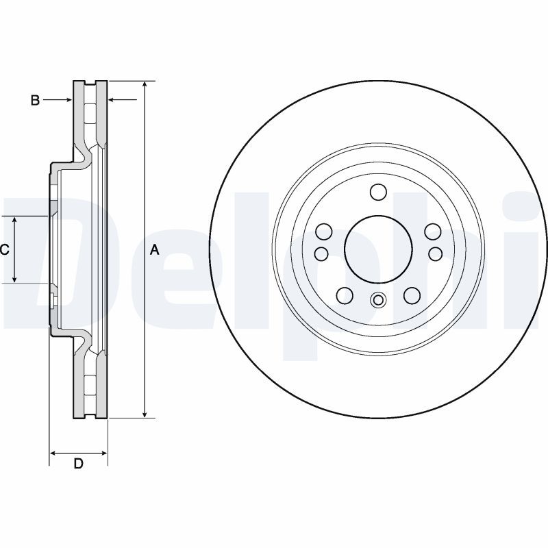 DELPHI BG9148C Brake Disc