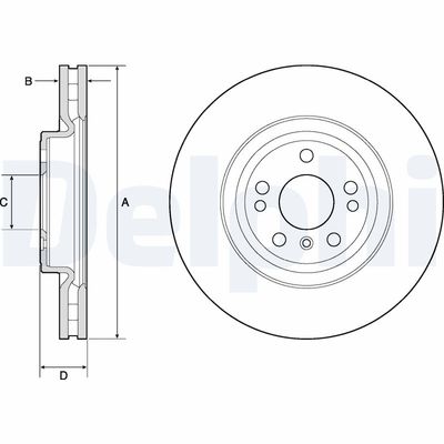 Brake Disc DELPHI BG9148C