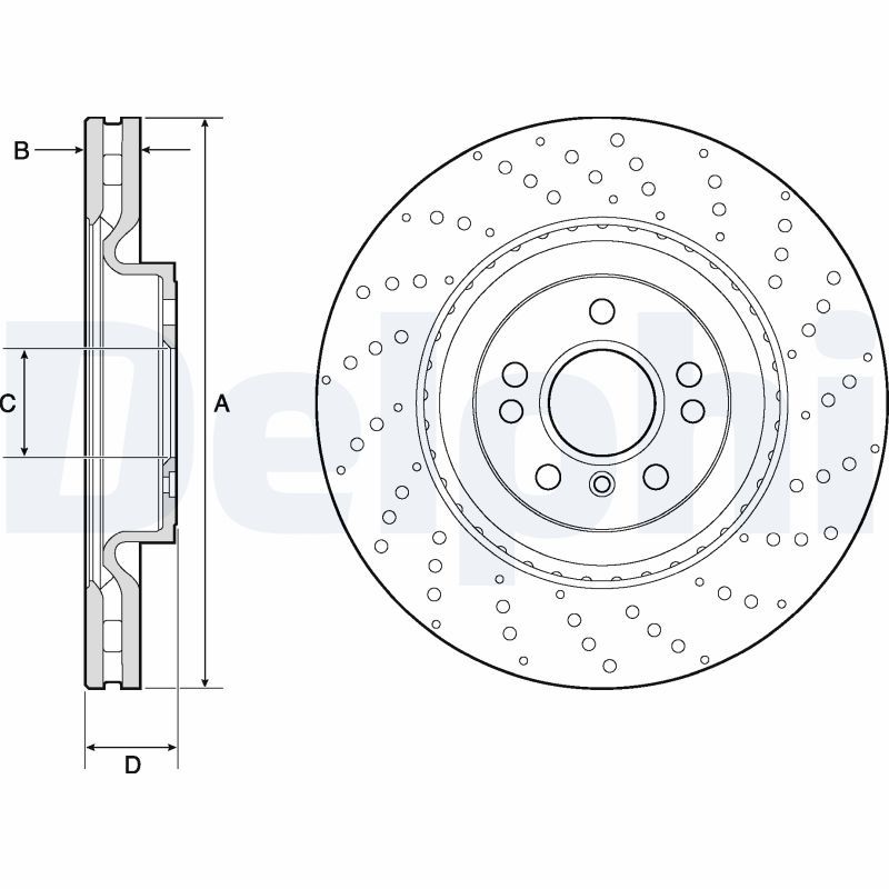 DELPHI BG9149C Brake Disc
