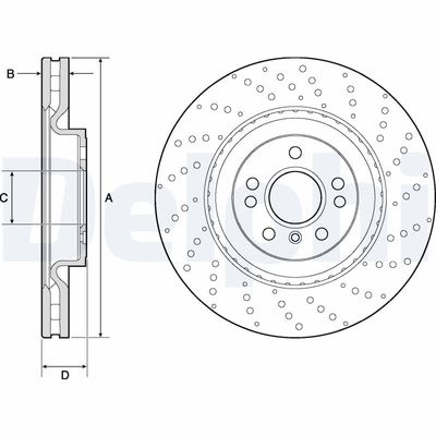 Brake Disc DELPHI BG9149C