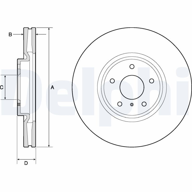 DELPHI BG9152 Brake Disc