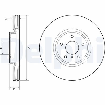 Brake Disc DELPHI BG9152