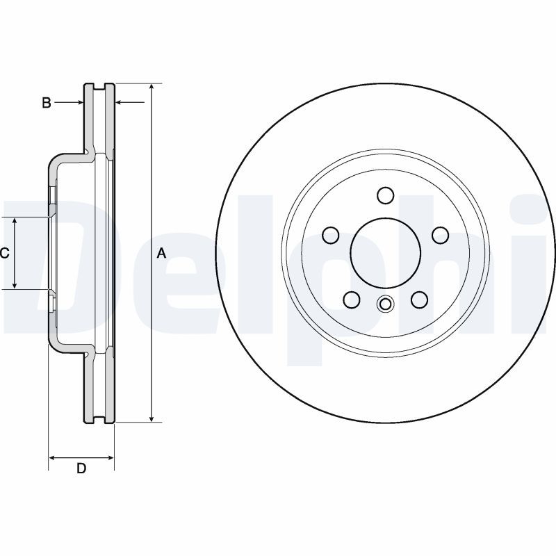 DELPHI BG9154C Brake Disc