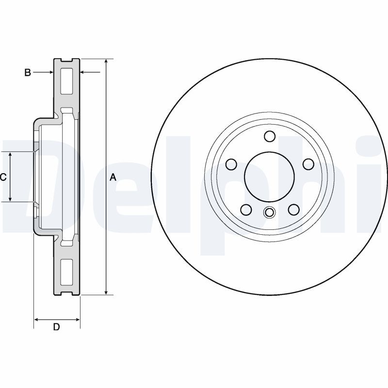DELPHI BG9155C Brake Disc