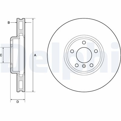 Brake Disc DELPHI BG9156C