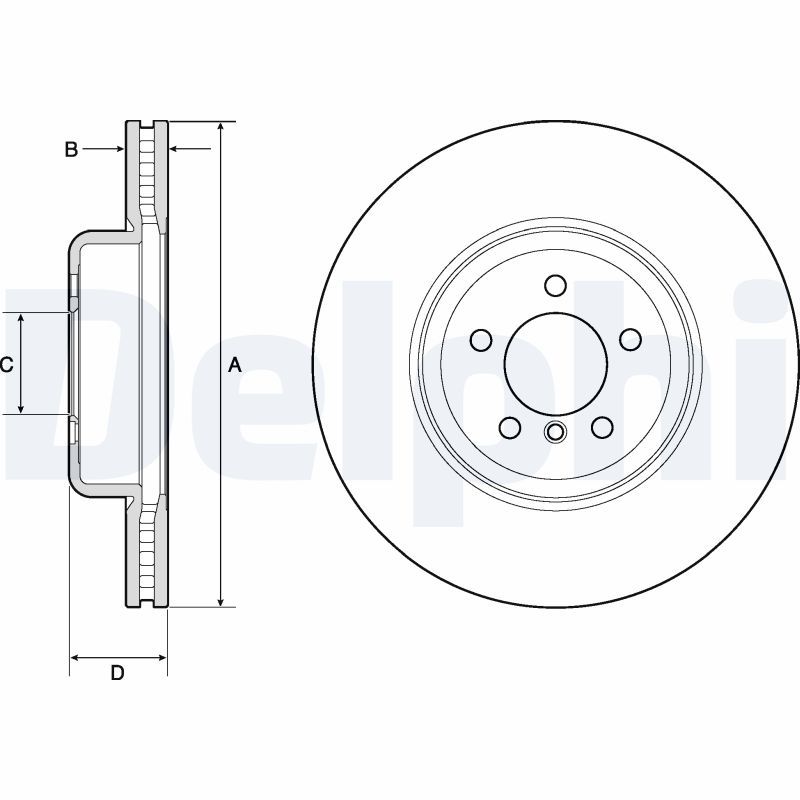 DELPHI BG9158C Brake Disc