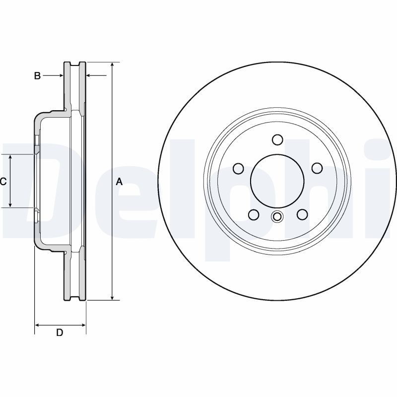 DELPHI BG9159C Brake Disc