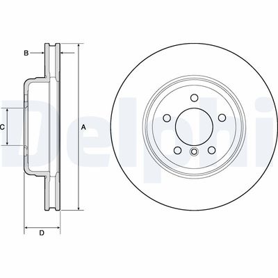 Brake Disc DELPHI BG9159C