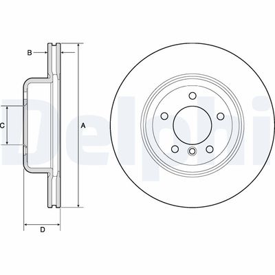Brake Disc DELPHI BG9162C