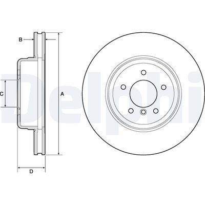 Brake Disc DELPHI BG9163C