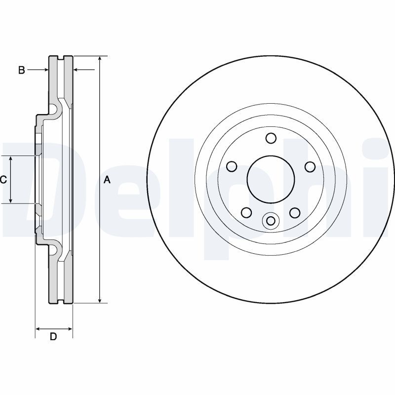 DELPHI BG9166C Brake Disc