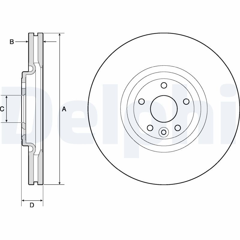 DELPHI BG9167C Brake Disc