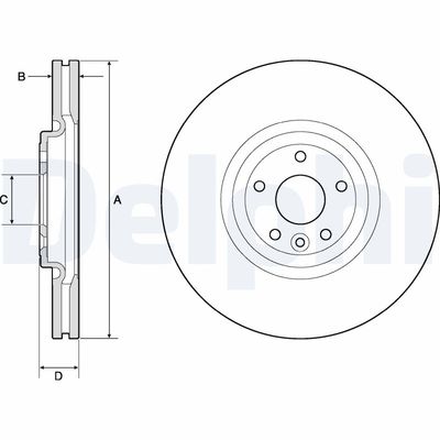 Brake Disc DELPHI BG9167C