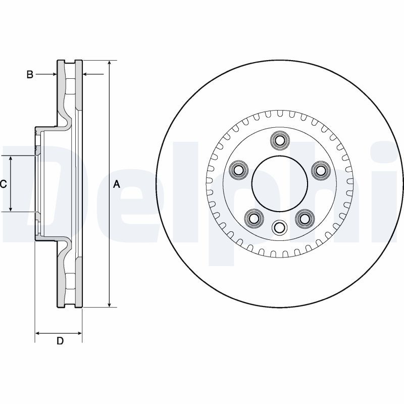 DELPHI BG9168C Brake Disc