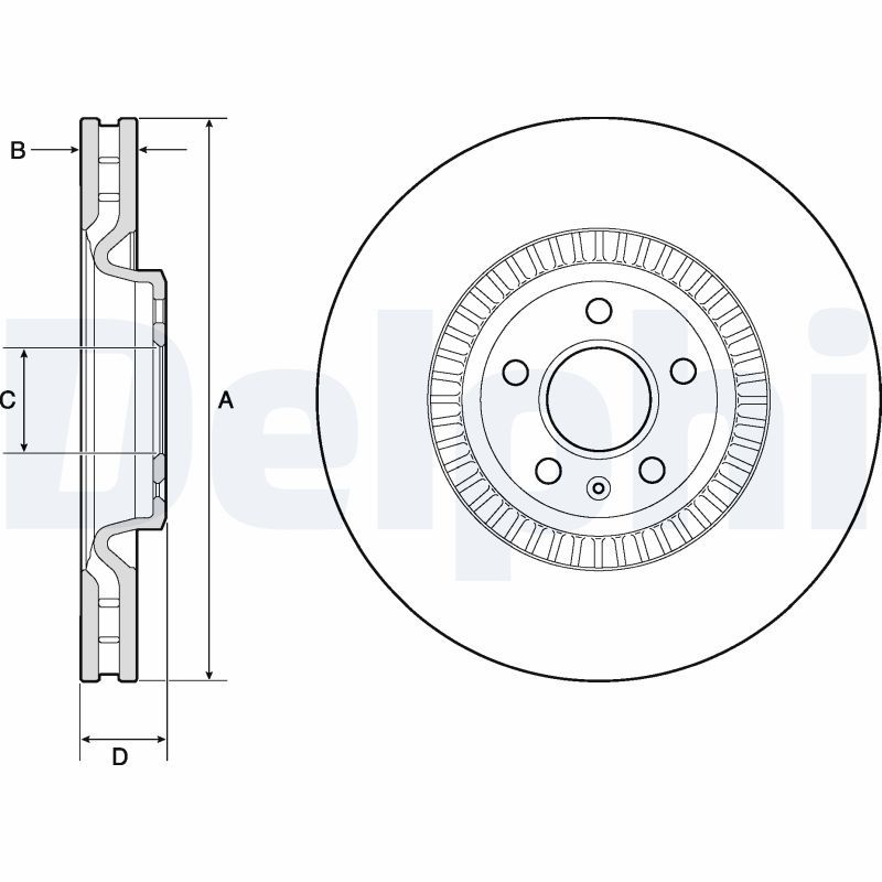 DELPHI BG9171C Brake Disc