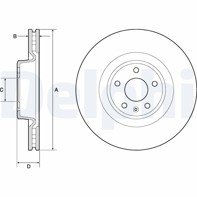 DELPHI BG9173C Brake Disc