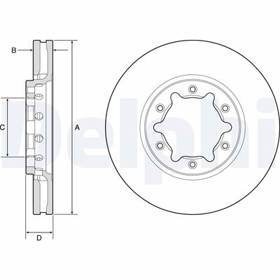 Brake Disc DELPHI BG9179