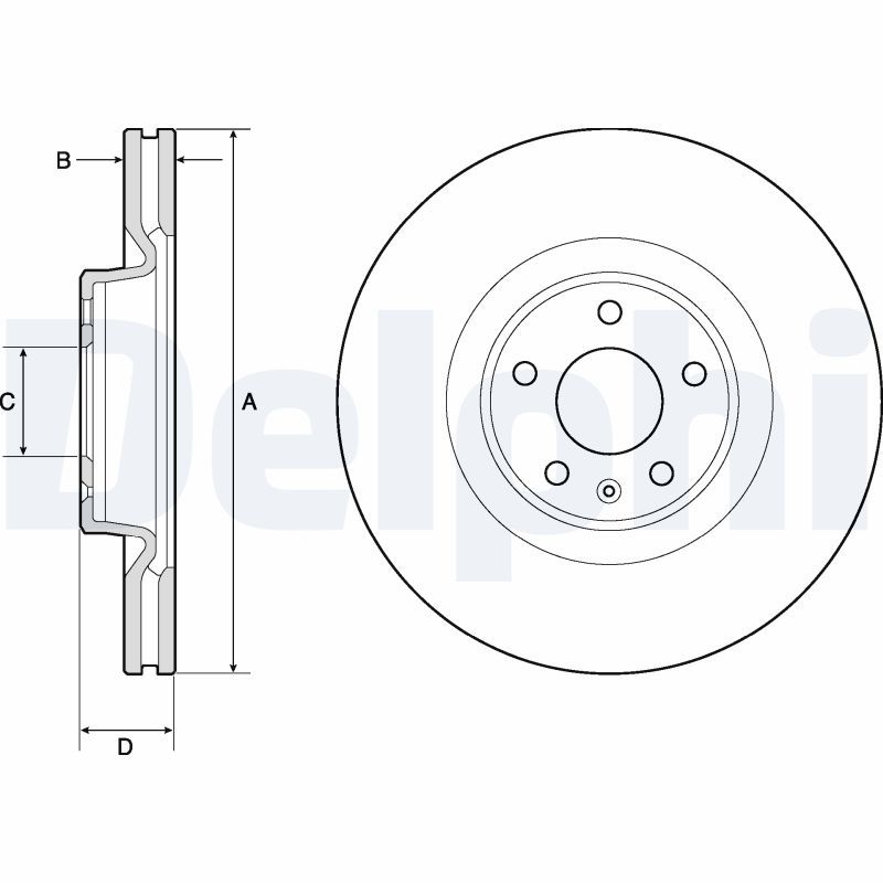 DELPHI BG9181C Brake Disc