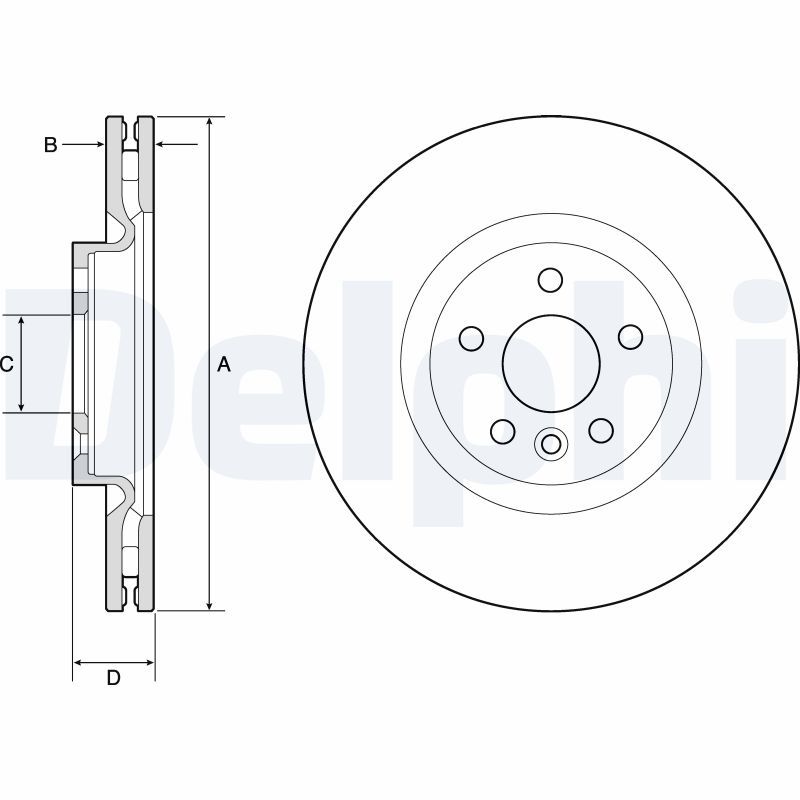 DELPHI BG9183C Brake Disc