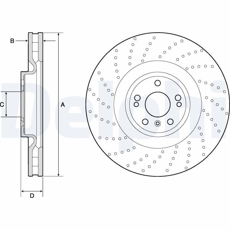 DELPHI BG9185C Brake Disc
