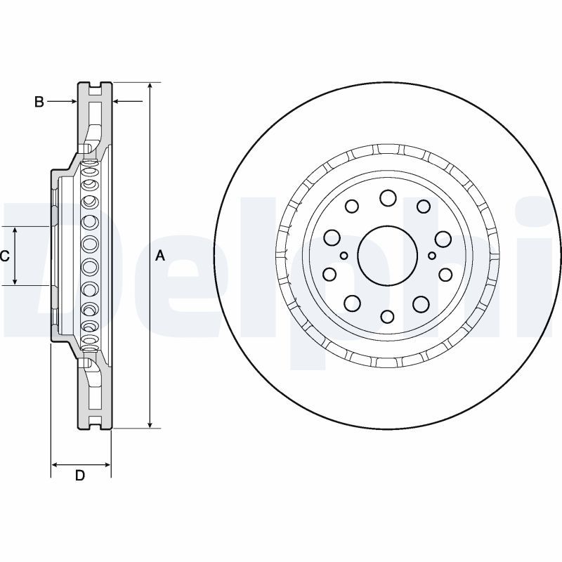 DELPHI BG9187C Brake Disc