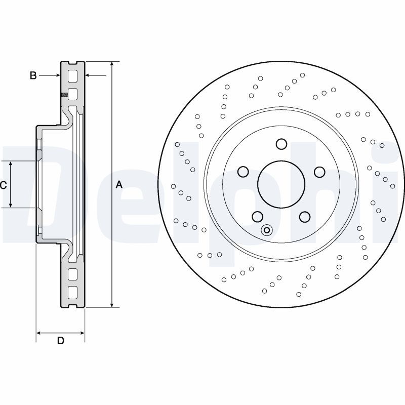 DELPHI BG9188C Brake Disc