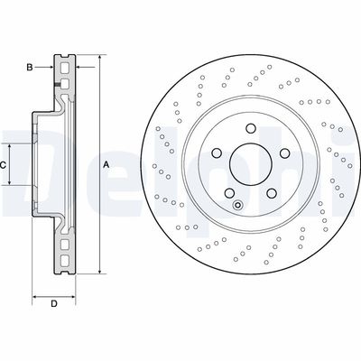 Brake Disc DELPHI BG9188C