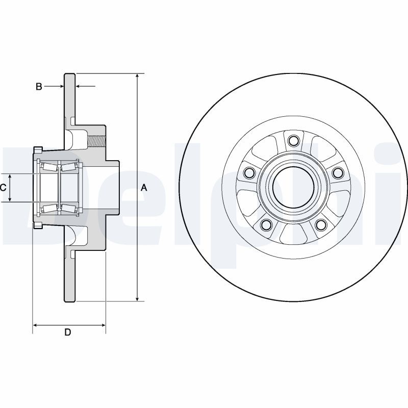 DELPHI BG9190RSC Brake Disc