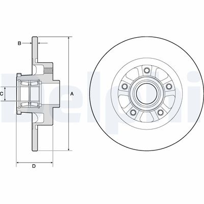 Brake Disc DELPHI BG9190RSC