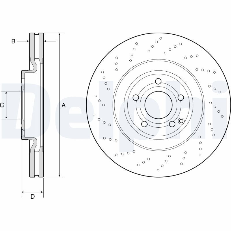 DELPHI BG9192C Brake Disc