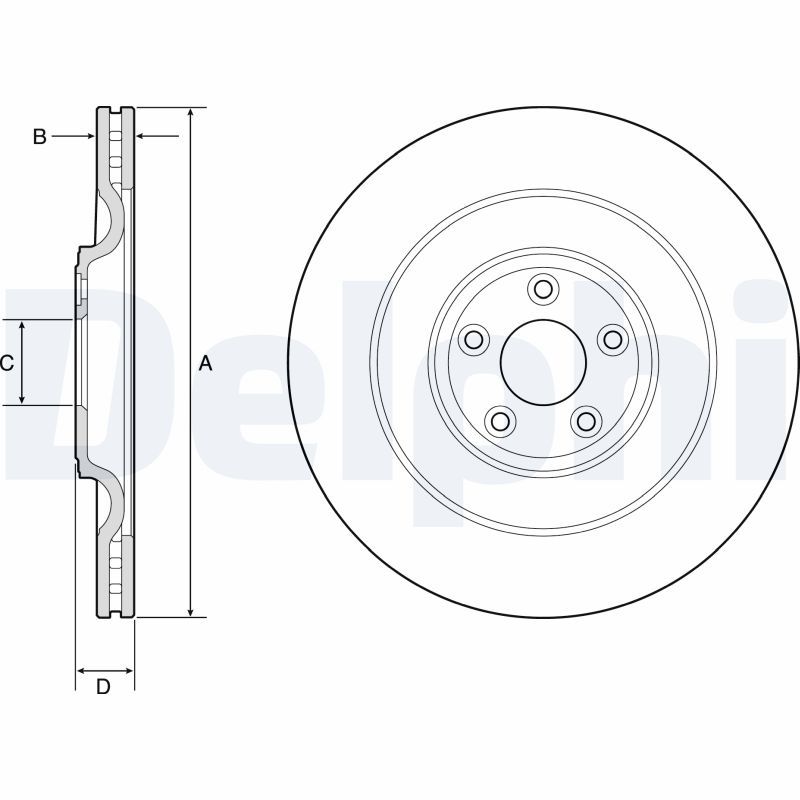 DELPHI BG9194C Brake Disc