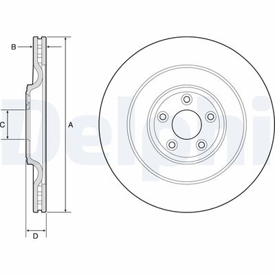 Brake Disc DELPHI BG9194C
