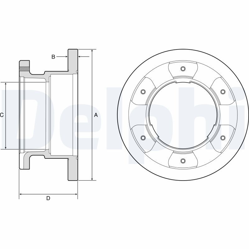 DELPHI BG9201 Brake Disc