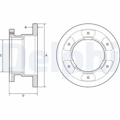 Brake Disc DELPHI BG9201