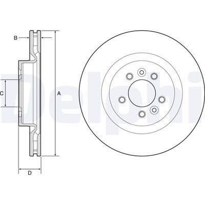 Brake Disc DELPHI BG9204C