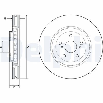 Brake Disc DELPHI BG9219C