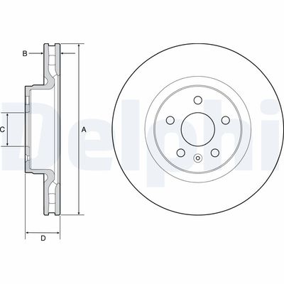 Brake Disc DELPHI BG9220C