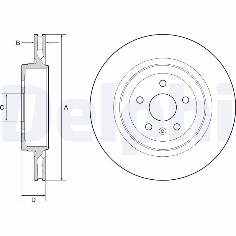 DELPHI BG9221C Brake Disc