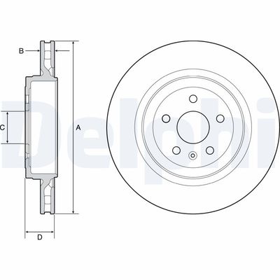 Brake Disc DELPHI BG9221C