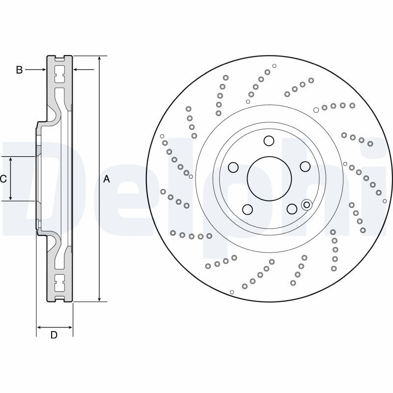 DELPHI BG9222C Brake Disc