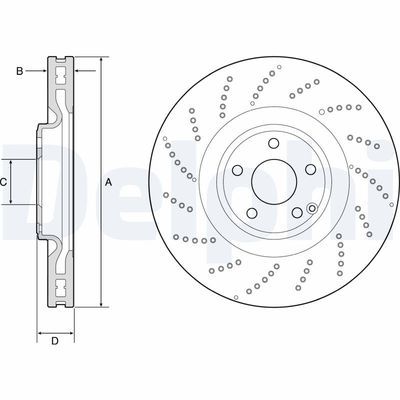 Brake Disc DELPHI BG9222C