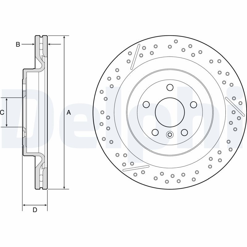 DELPHI BG9223C Brake Disc