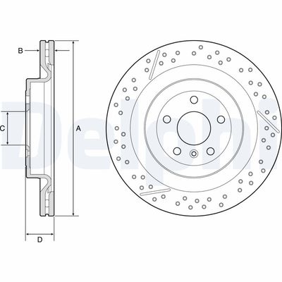 Brake Disc DELPHI BG9223C