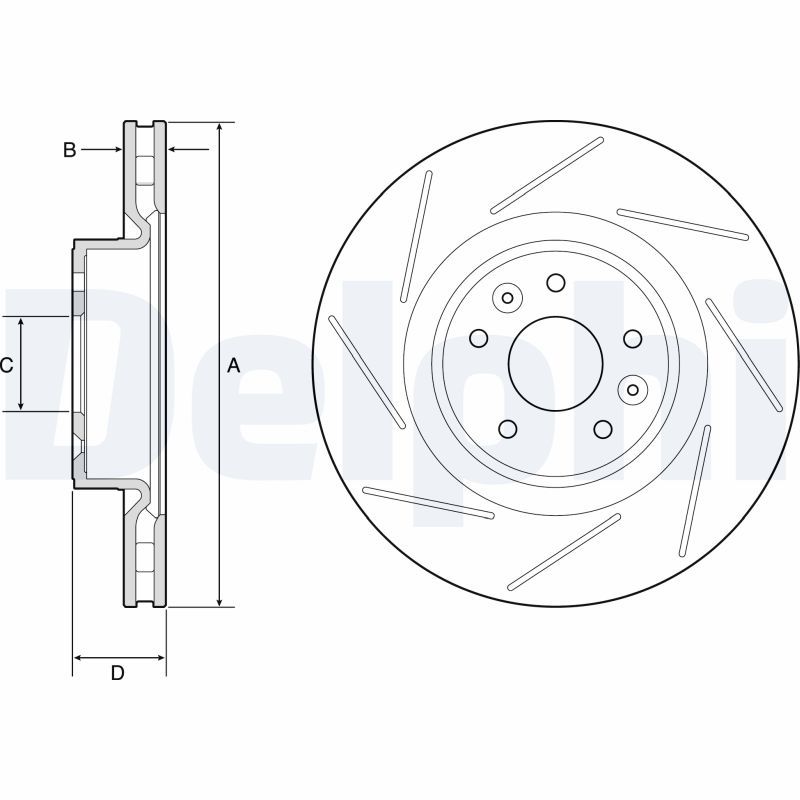 DELPHI BG9224C Brake Disc