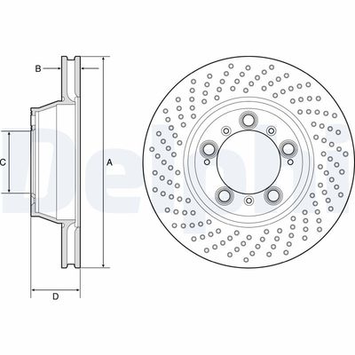 Brake Disc DELPHI BG9225C