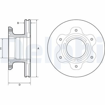 Brake Disc DELPHI BG9227
